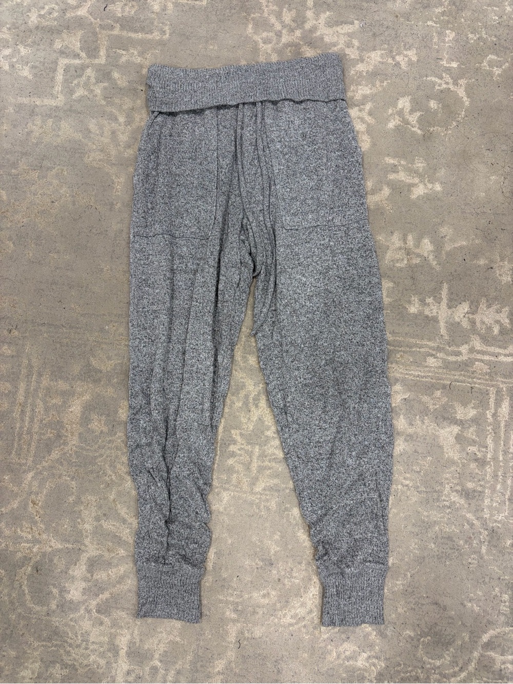 ARIE Cozy High-Waist Gray Lounge Jogger Pants